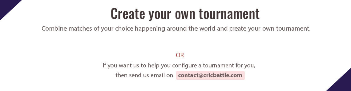 Create Custom Tournament